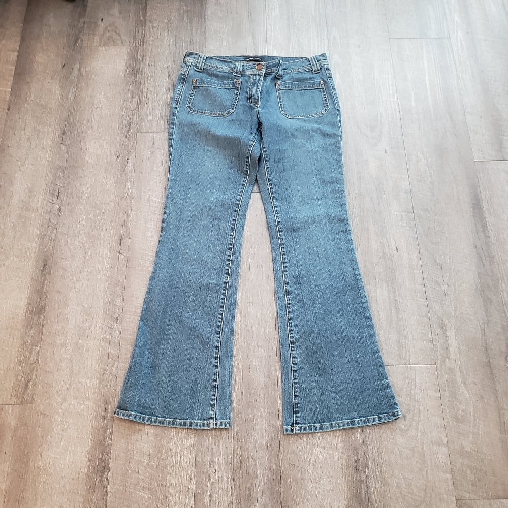 Vintage Y2k Flare Denim Jeans New York & Co Womens size 8 4 Pocket Design